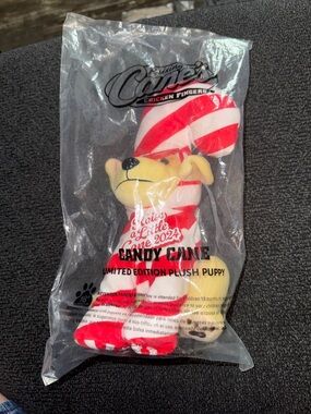 Raising Cane's Candy Cane Limited Edition Plush Puppy Sealed 2024